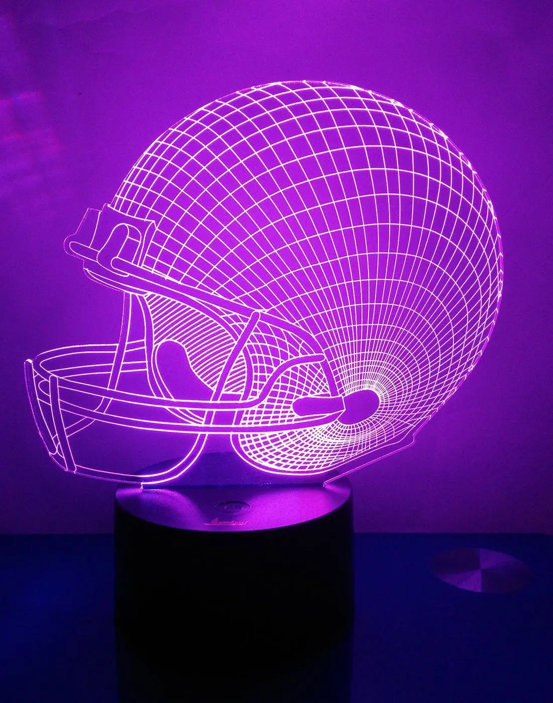 Ночника Ночная Футбол шлем Настольная лампа с 7 цветов 3D Glow светодиодные лампы Home