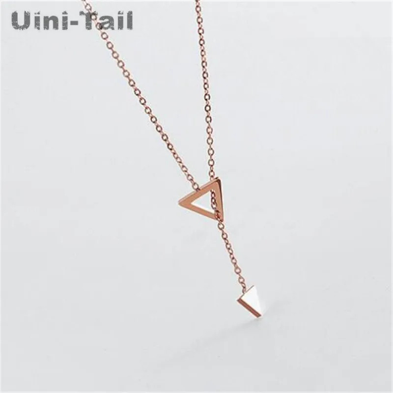 Uini Tail Горячее предложение новое геометрическое колье с треугольниками из