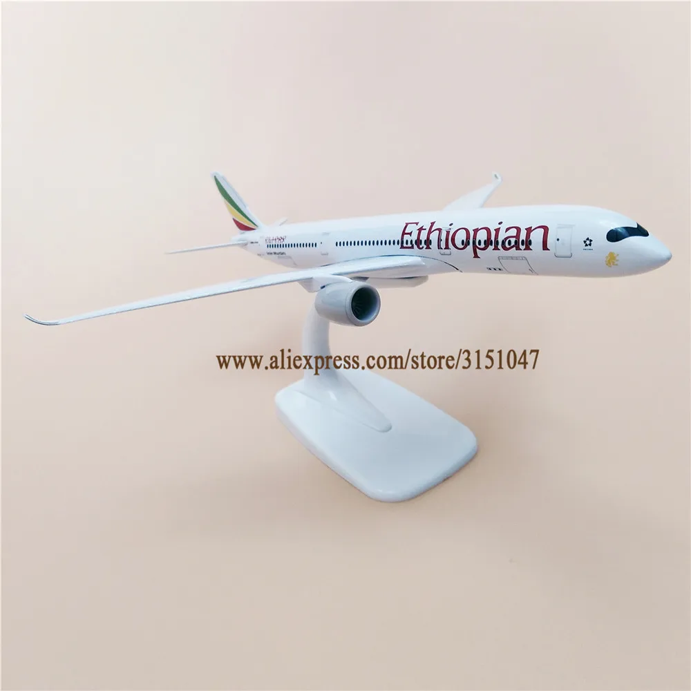 Сплав металла воздуха Эфиопский Airbus 350 Airlines модель самолета A350 Airways подарки 20