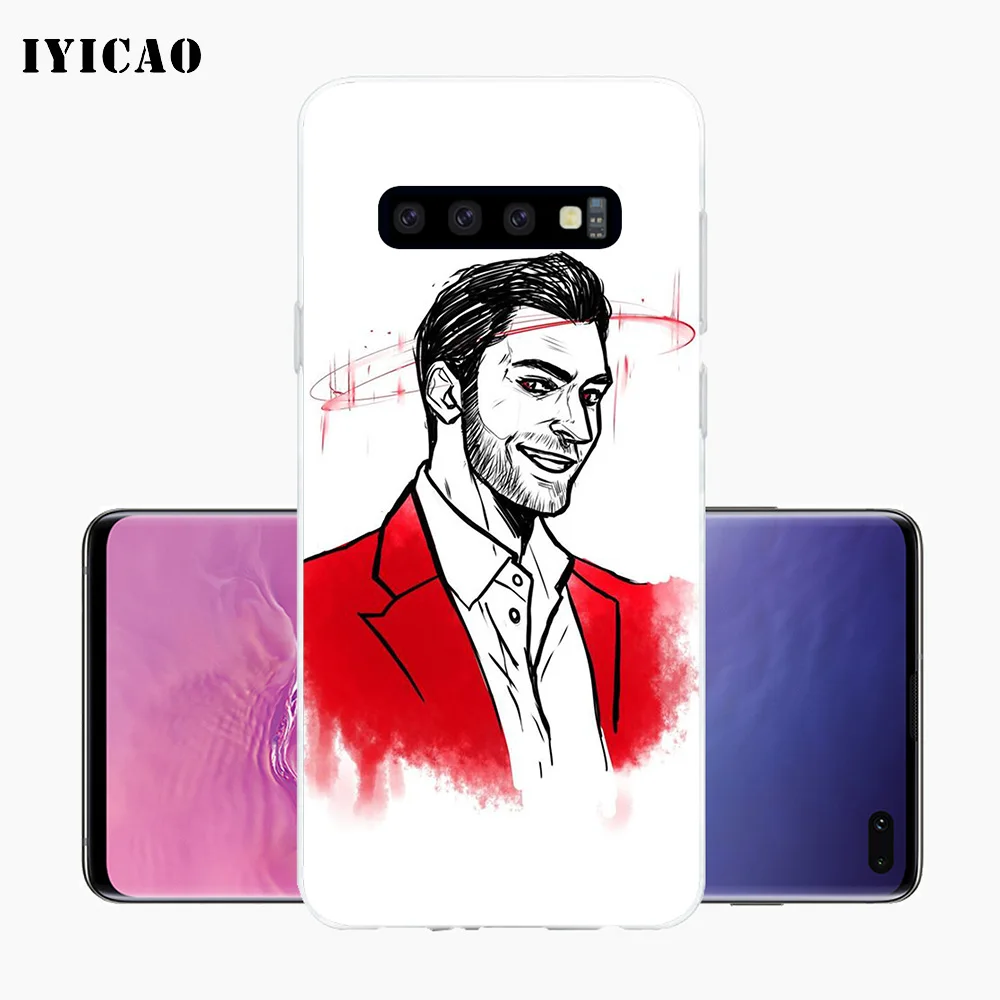 IYICAO Lucifer том Эллис ТВ шоу Мягкий силиконовый чехол для телефона Samsung Galaxy S10e S10 S9 S8