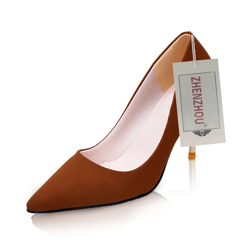 Новинка 2017 года сезон осень туфли с острым носком очень высокие для продажи