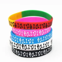 hot sale 50pcs music note silicone wristband for music fans concert colorful silicone bracelets bangles adult wholesale sh130