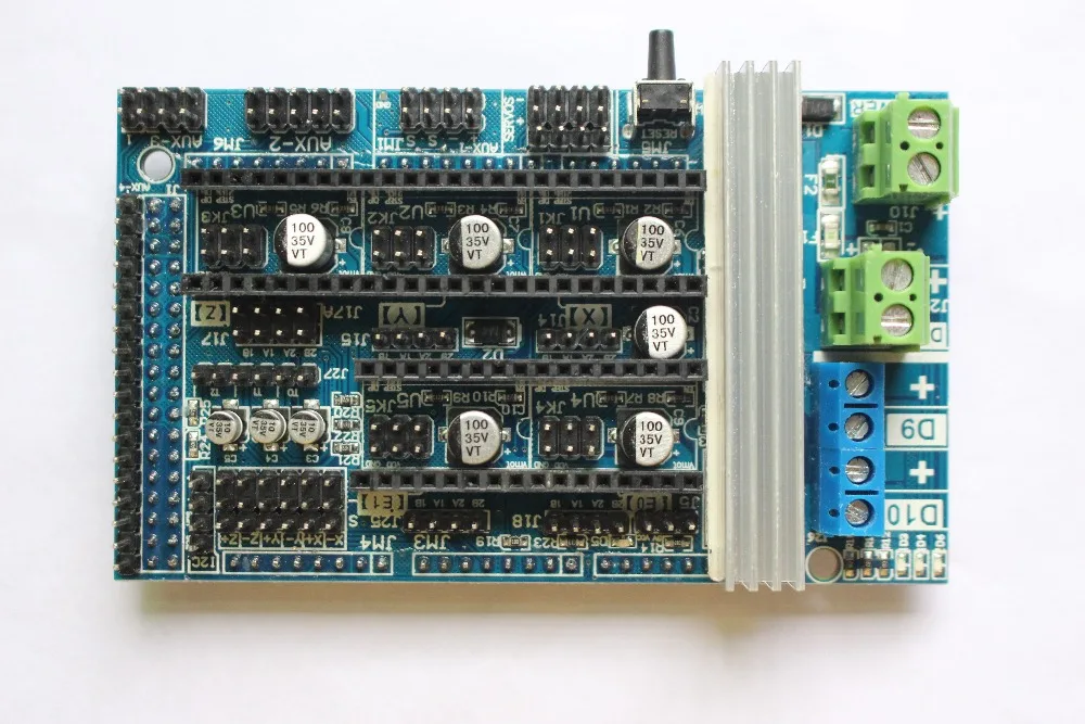Комплект Reprap Ramps 1 6 с Mega 2560 r3 + Heatbed MK2B 2004 ЖК контроллер DRV8825 механический