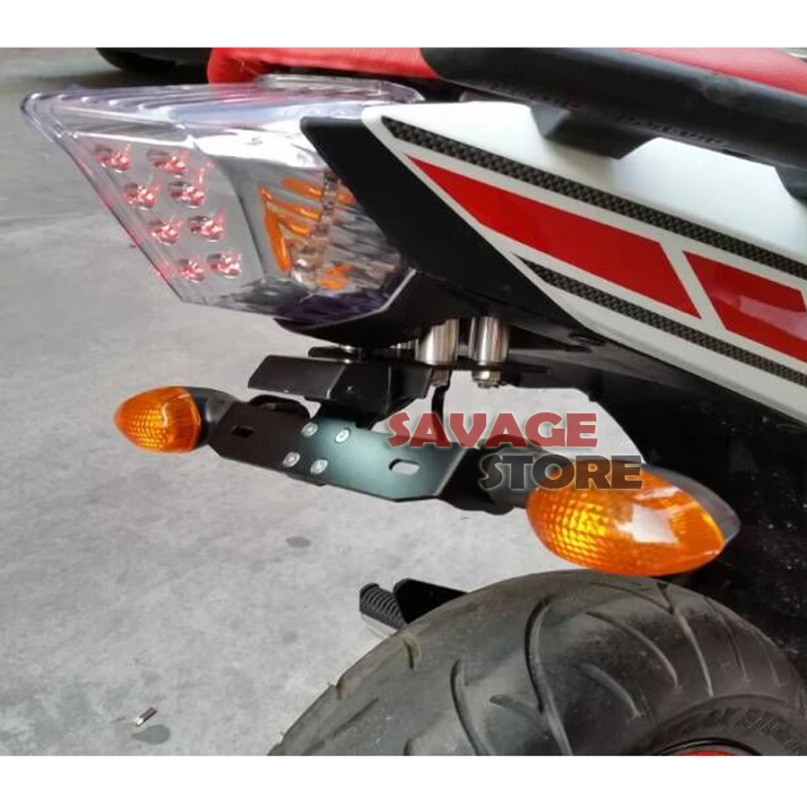 Для YAMAHA XJ6 /DIVERSION/F FZ6R 2009-2015 мотоцикл ХВОСТ Tidy Fender Eliminator держатель номерного знака LED
