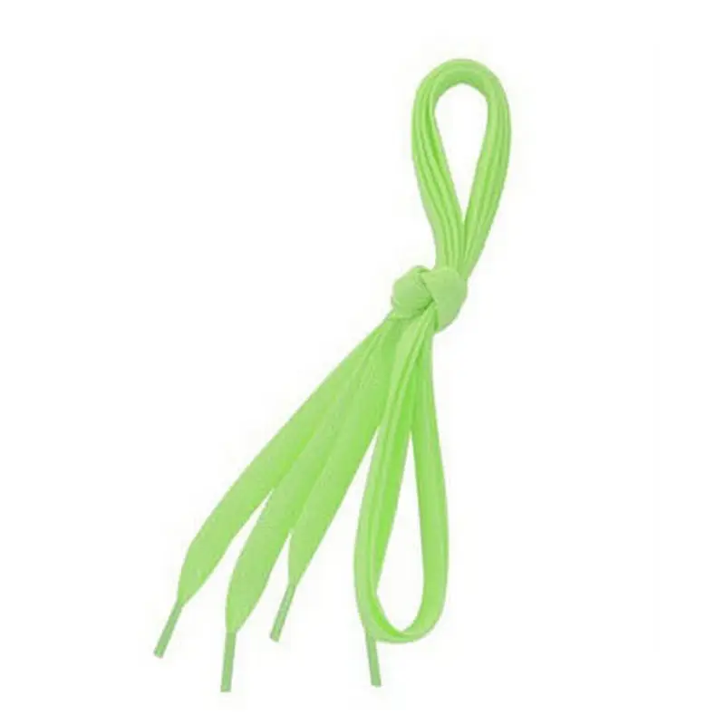 1 пара люминесцентных шнурков 100 см светящиеся шнурки светится в темноте флуоресцентные спортивные плоские