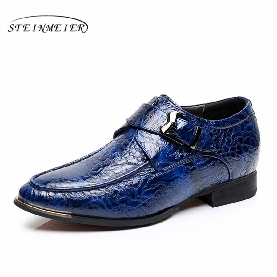 Мужские свадебные туфли из натуральной коровьей кожи с перфорацией типа броги