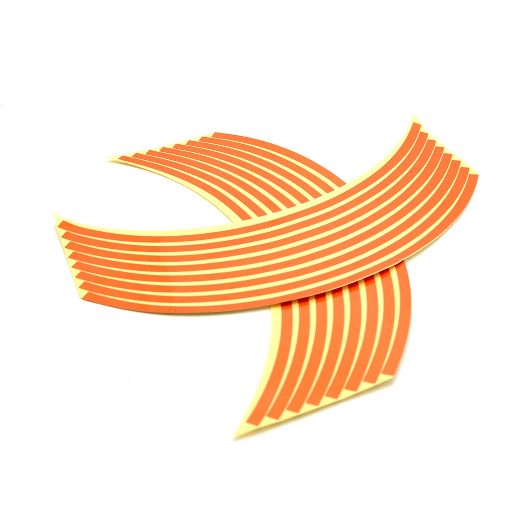 16 полосок наклейка на колесо Светоотражающая полоса обод лента для велосипеда