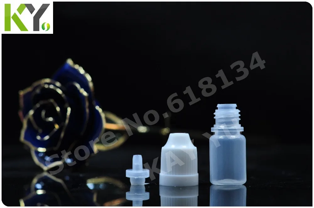 Бесплатная доставка 200 шт./лот 5 мл полиэтиленовая бутылочка-капельница с защитой