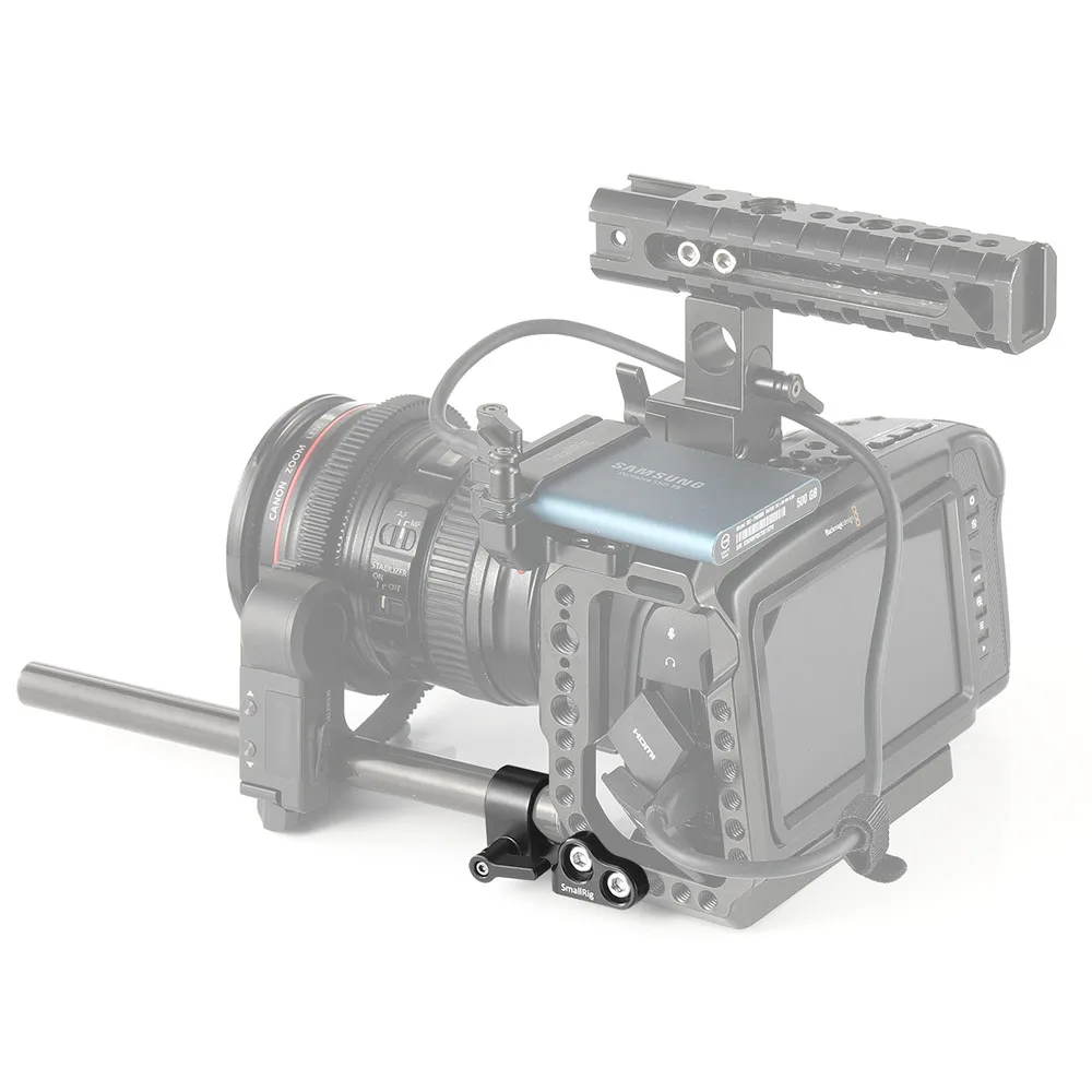 SmallRig 15 мм одиночный штанговый зажим для blackmagic Design карман Кино Камера BMPCC 4K клетка 2203/2254/2255-2279