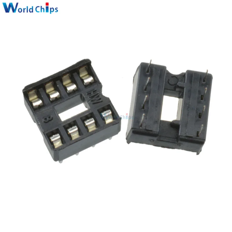 10 шт./лот 8pin 8 Pin DIP 8DIP IC адаптер припоя Тип 2 54 мм|ic socket|origin 8dip socket |