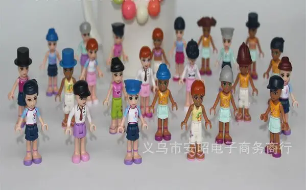 50pcs/lot 4cm assembly dolls for girls educational block assembling toys | Игрушки и хобби