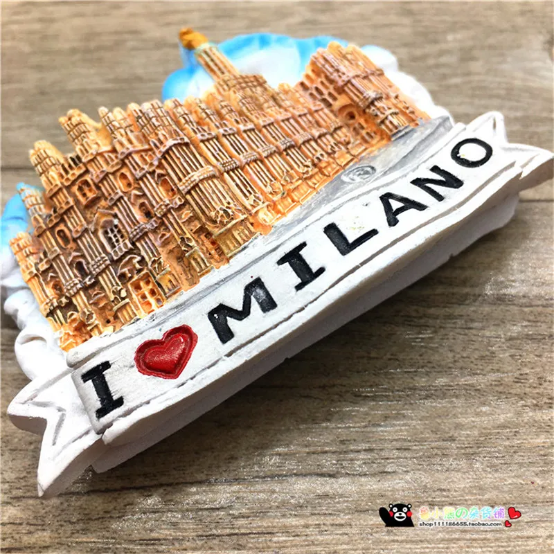 Новинка лидер продаж магнит на холодильник с 3D надписью I Love Milan магнитные