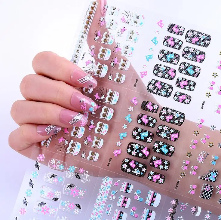 NL37-30pcs 24/30pcs жидкость для Стикеры s 3D Nail Art Наклейки на клею, Стикеры Star/Ювелирные изделия/геометрический дизайн ногтей Стикеры слайдер Фольга - Цвет: NL37-30pcs