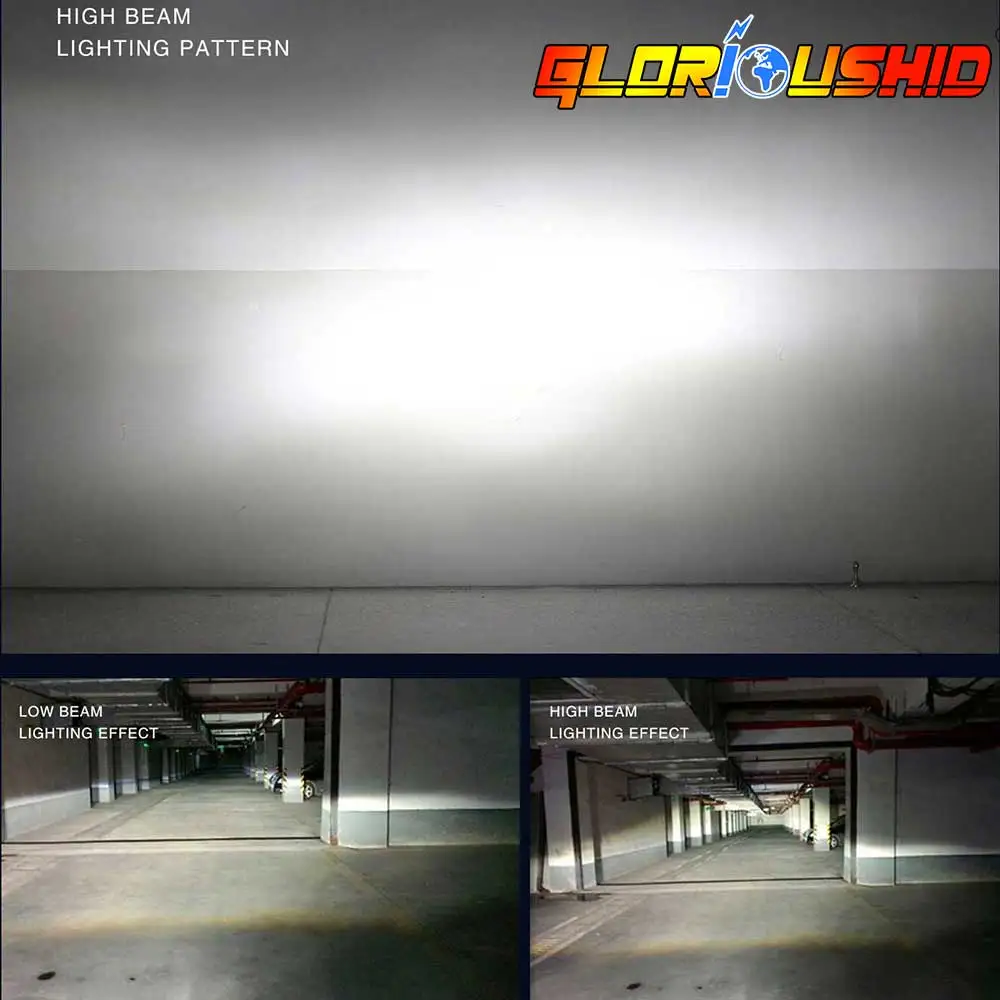 H4 светодиодный лампы для автомобильных фар 72 Вт 8000LM H1 H3 H11 H8 H9 H7 9005 9006 6500K CSP чипы