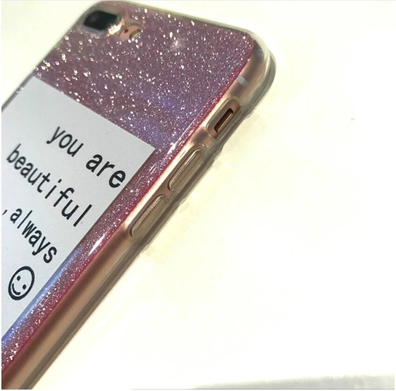 Для iphone 6 Женский чехол Сияющий блестящий для 8 Plus роскошный силиконовый x xs 7 S