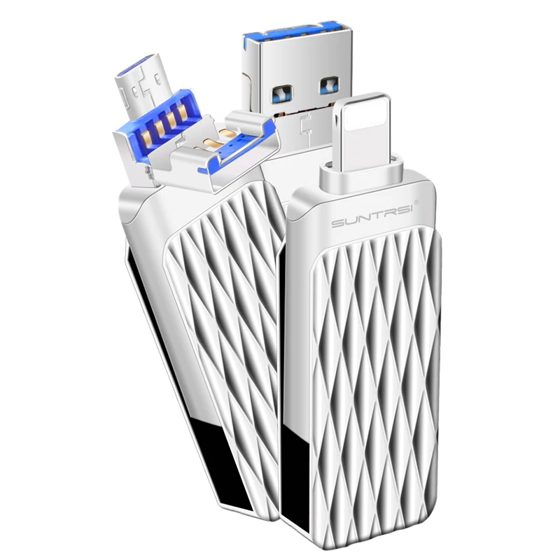 Sunstrsi USB флэш накопитель для iPhone/iPad/Android OTG Pendrive 64/32 ГБ 2 0 Mini Micro Flash высокоскоростная