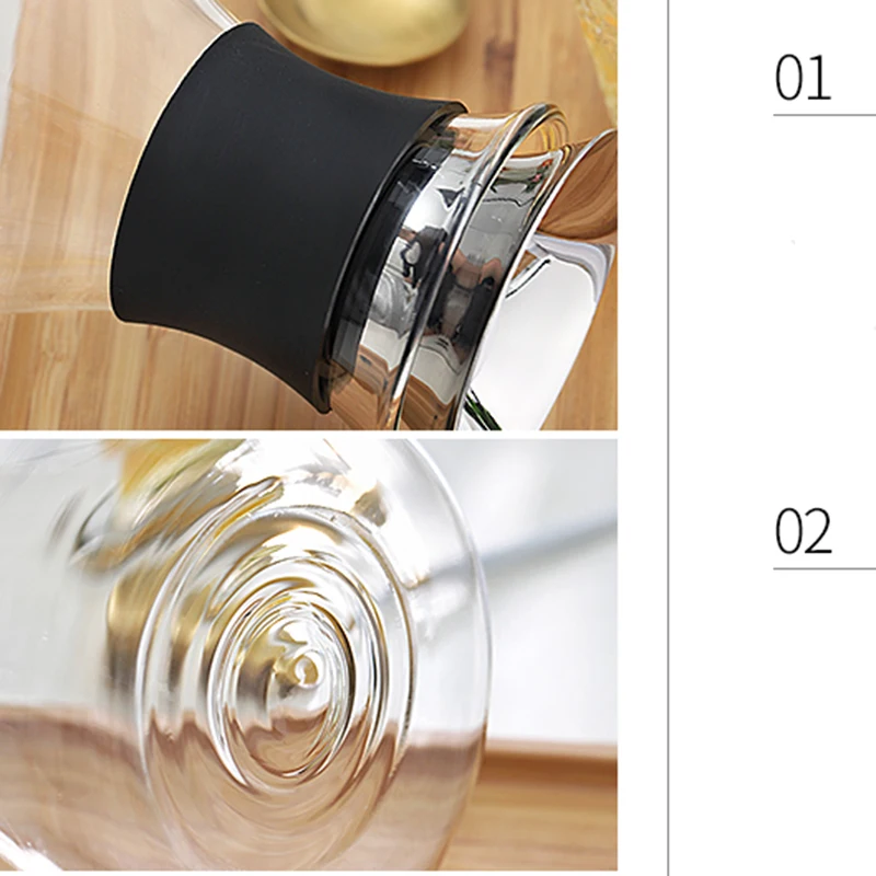 Стеклянный чайник холодной бутылки термостойкий боросиликат стекло для чая