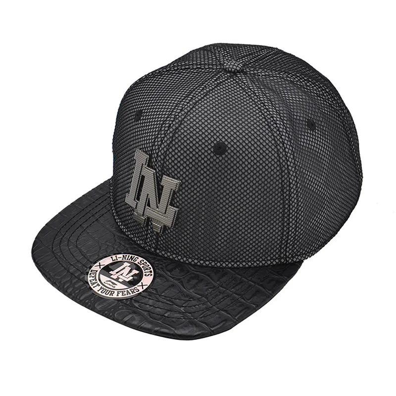 Li Ning унисекс кепки для бега полиэстер Твердые бейсболки тент lining Спортивная