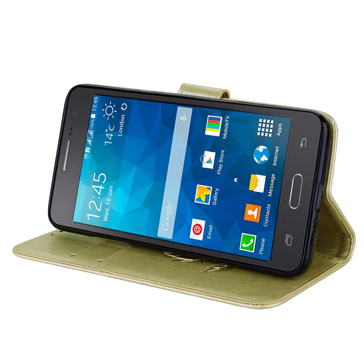 Чехол для телефона samsung Galaxy J2 премьер G530 G532F G532 цветочный дизайн кожаный бумажник откидная крышка Чехлы для Galaxy SM-G530F