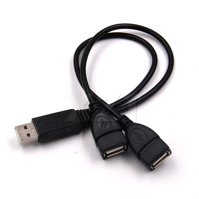 Высокое качество 1 шт. Y-образный USB 2 0 штекер на двойной женский концентратор