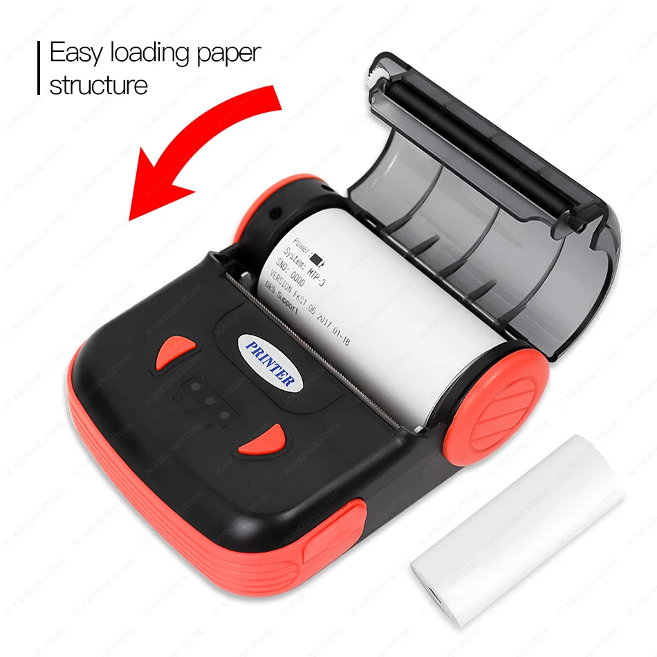 POS 80 мм Bluetooth Термальный чековый принтер мини портативный Android IOS мобильный