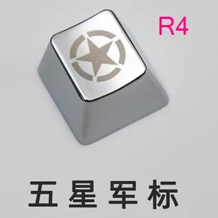 DIY Металлические клавиши на клавиатуру ESC R4 W A S D стрелка направление ключ для Alien FILCO DOTA SC игровой геймер механические клавиатуры - Цвет: Five-star