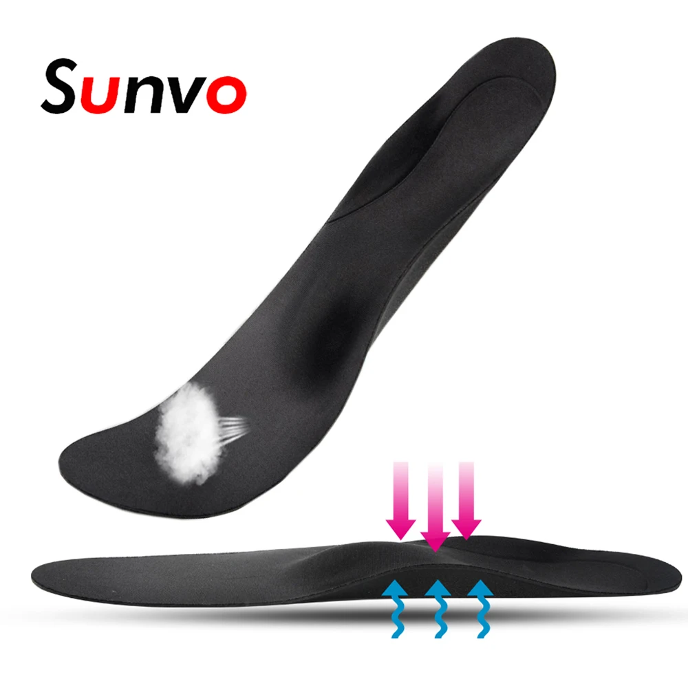 

Sunvo Arch Support Massage Orthopedic Insoles for Women Flat Foot Care Pain Relieve Orthotic Insole Breathable Sport Shoes Pad