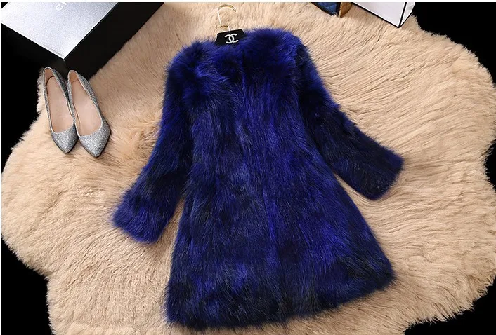 

The new han edition female fox fur round collar short fur long nine points raccoon fur coat of cultivate one's morality on sale