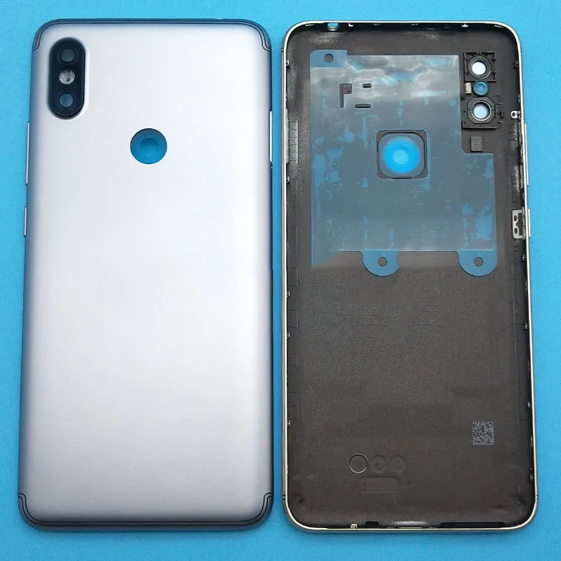 Серый Для Xiaomi Redmi S2 запасные Запчасти задняя Батарея крышка дверца батарейного Корпус+ боковые кнопки+ флэш-объектив камеры замены - Цвет: Серый
