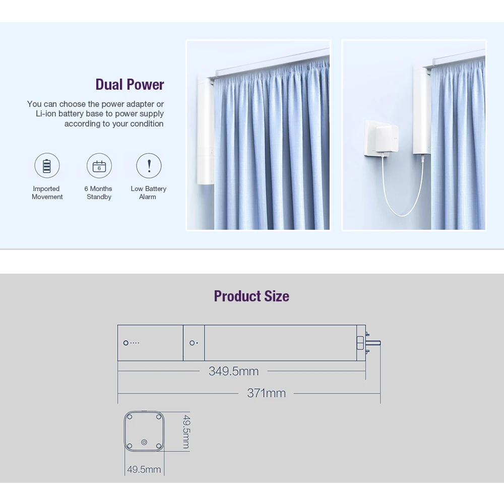 Xiaomi AQara B1 Беспроводная умная моторизованная занавеска С Электроприводом WiFi/Voice/App пульт дистанционного управления умная занавеска для дома мотор
