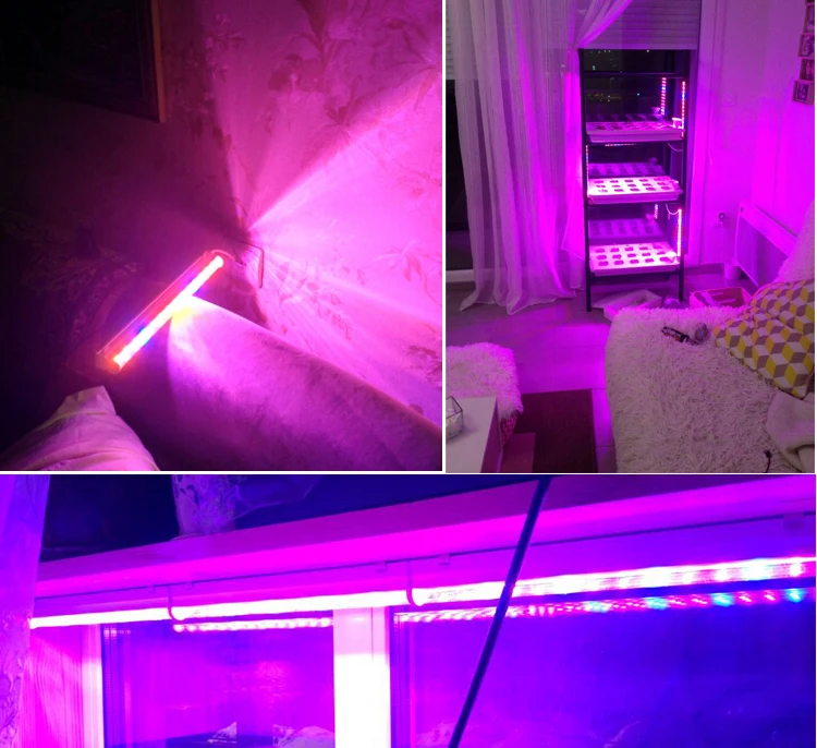 Светодиодный светильник для растений и аквариумов 18 светодиодный светильник s SMD5730 660nm 455nm для выращивания растений в цветочек и растениях в горшках