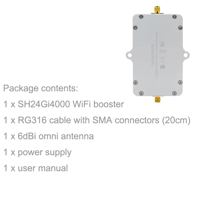 Sunhans SH24Gi4000 беспроводной WiFi усилитель сигнала 4 Вт 2 ГГц 36dBm повторитель двойной