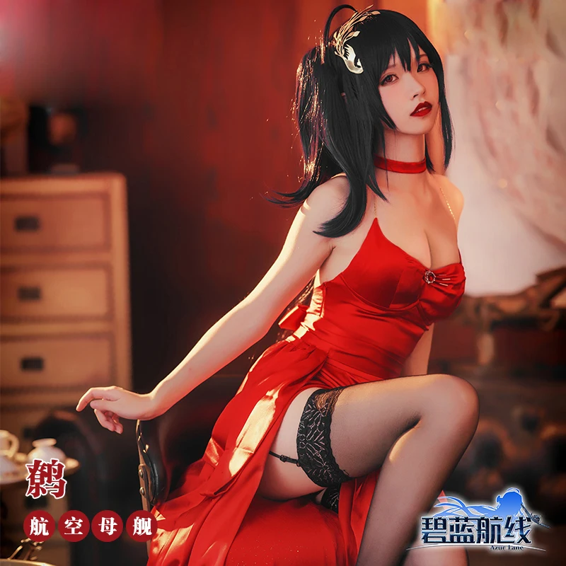 Аниме игра Azur Line Taiho косплей костюм сексуальное женское платье с открытой спиной