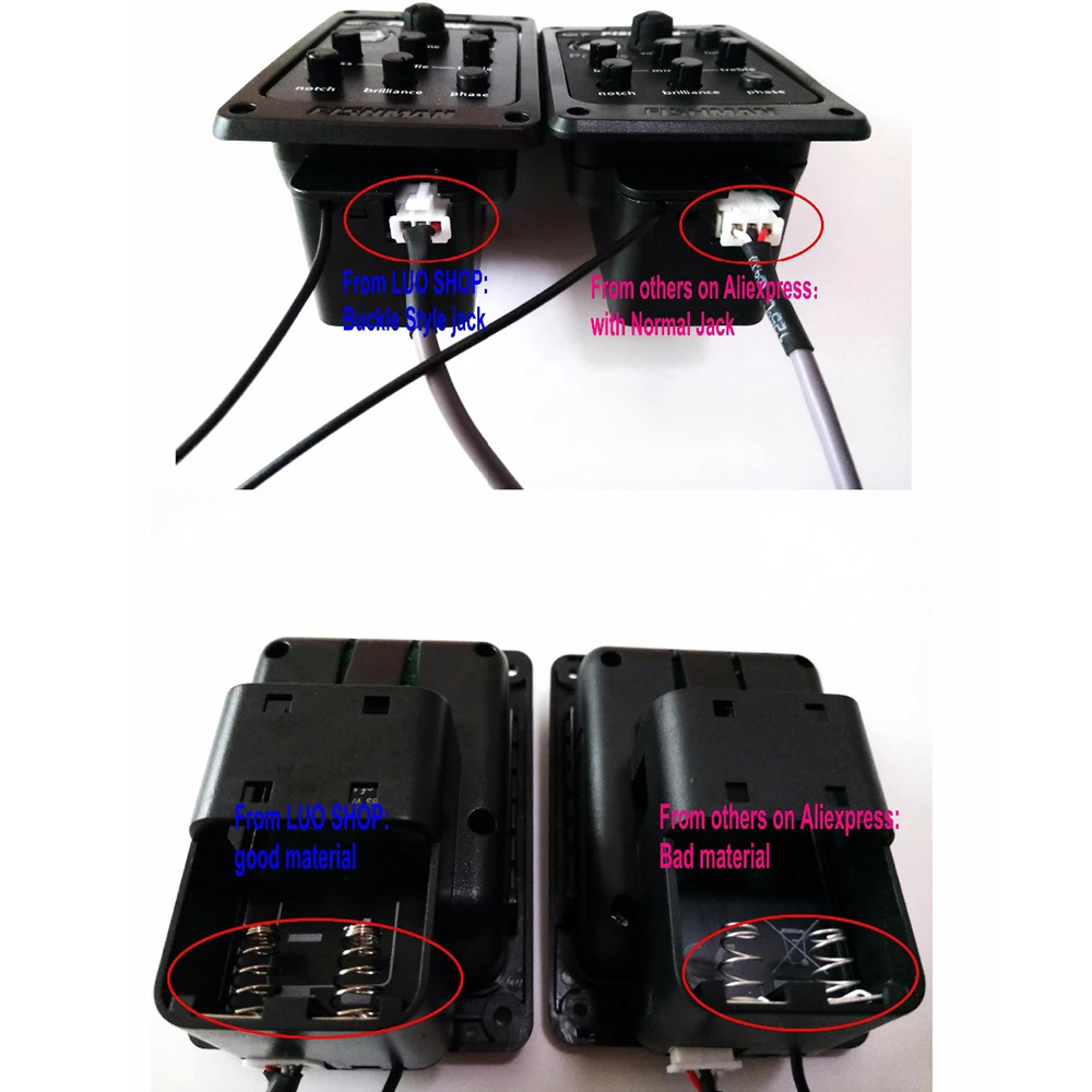 10pcs/lot OEM New Acoustic Guitar Pickups Parts PRESYS+ Onboard Guitarra Preamp/EQ WithTuner LED Accessories | Спорт и развлечения