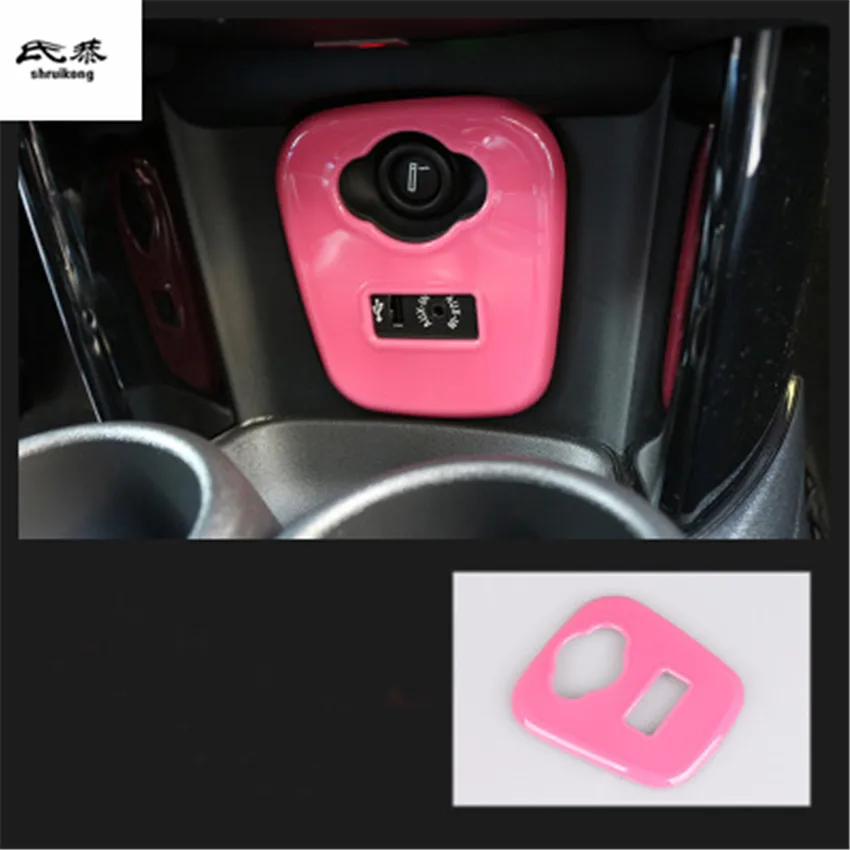 

1Set PC Material Cigarette Lighter Panel Decoration Cover for Mini Cooper F55 2015-2017 / F56 2014- 2017 / 2016-2018 F57