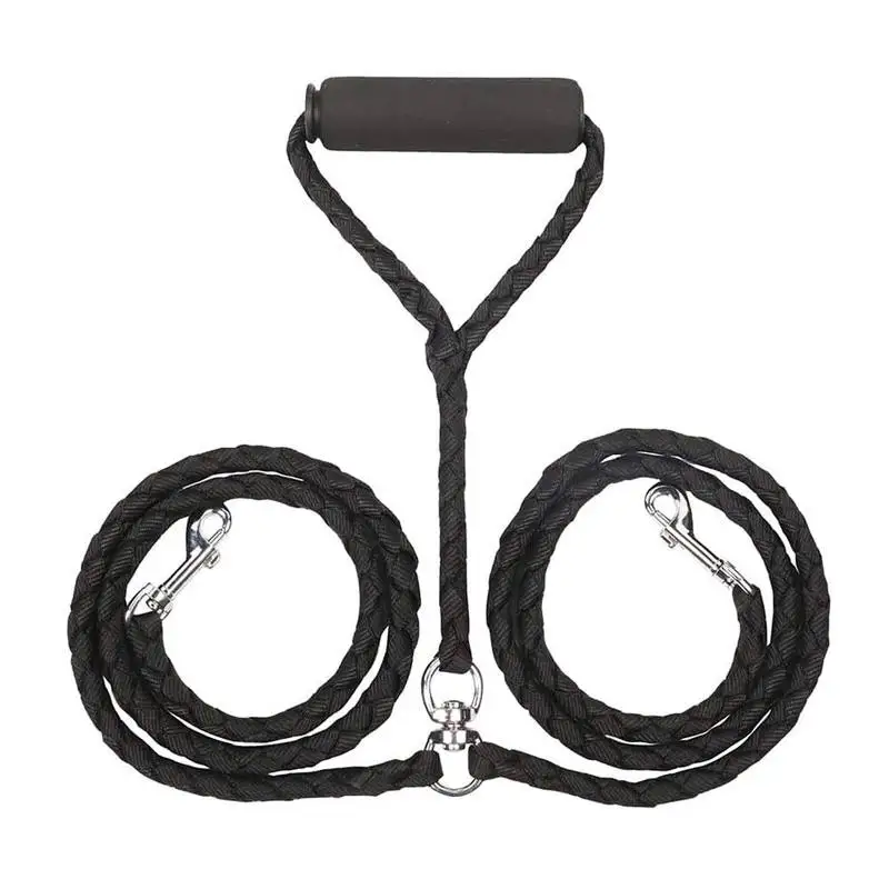 Поводок для собак No-Tangle для двух собак 140 м двойные поводки для щенков с пряжкой легкие отбивающиеся прочные свинцовые товары для собак