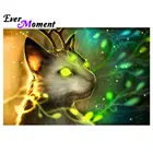 Алмазная живопись Ever Moment, квадратная мозаика, вышивка крестом, картина Стразы, алмазная вышивка, кошка 5D, сделай сам ASF1395