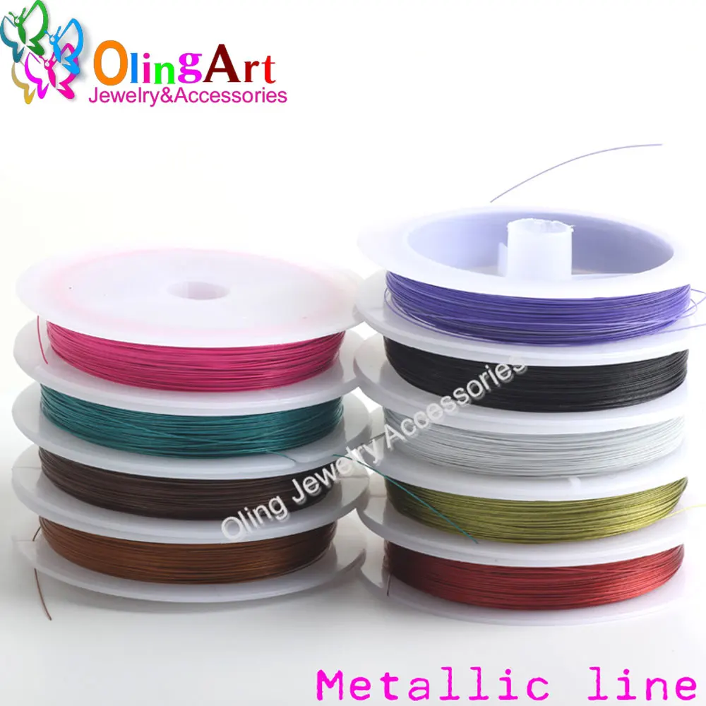 OlingArt 60 м * 0 38 мм 1/рулон эмалированный Тигриный хвост тросы аксессуары линия