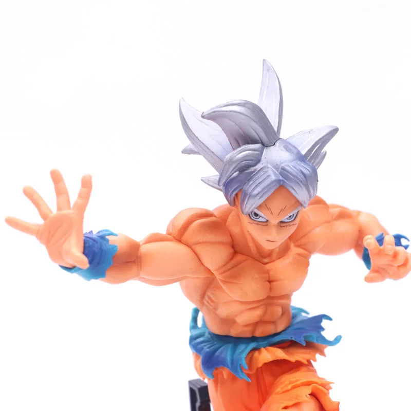 Супер фигурки из аниме 23 см с драконом белыми волосами ультра Instinct Son Goku ПВХ