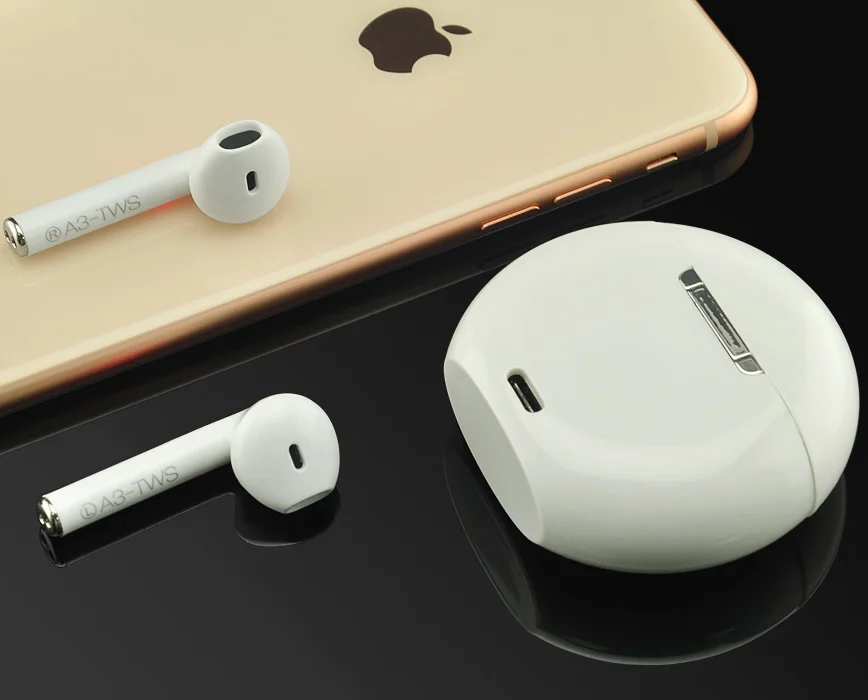 3D стерео звук Беспроводной Bluetooth V5.0 наушники Портативный наушники-вкладыши TWS с Беспроводной сенсорный вкладыши с зарядом Чехол спортивные бас гарнитура