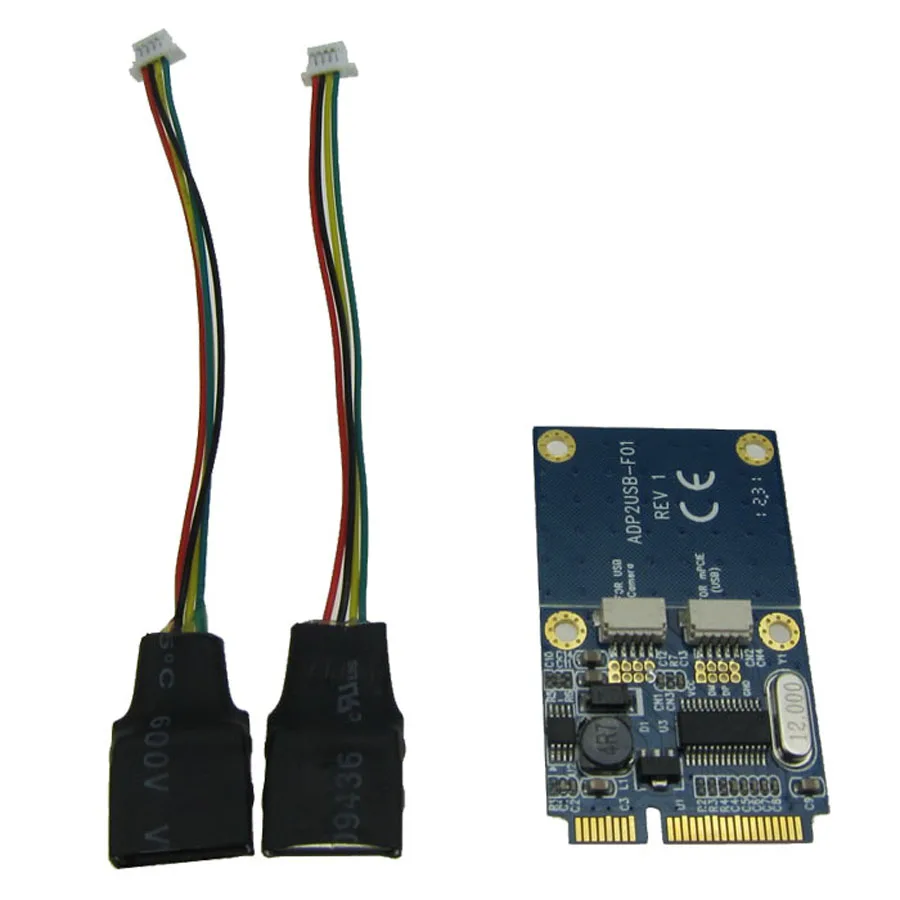 Двойной USB 2 0 Женский Для Mini pcie pci express PCI E Express адаптер карта для флэш диска и Wifi