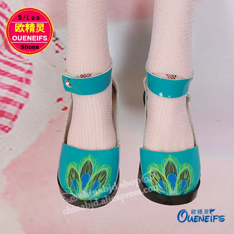 Обувь для куклы BJD 1 пара 7 см зеленая из искусственной кожи модная мини игрушка