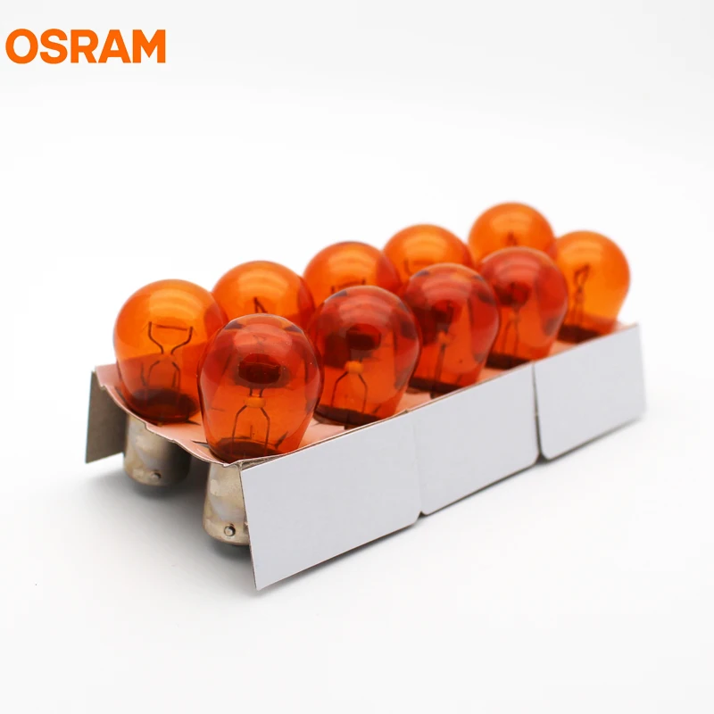 10 шт. OSRAM S25 H6W H21W P21W PY21W 12 в оригинальные линейные поворотные сигнальные лампы стоп