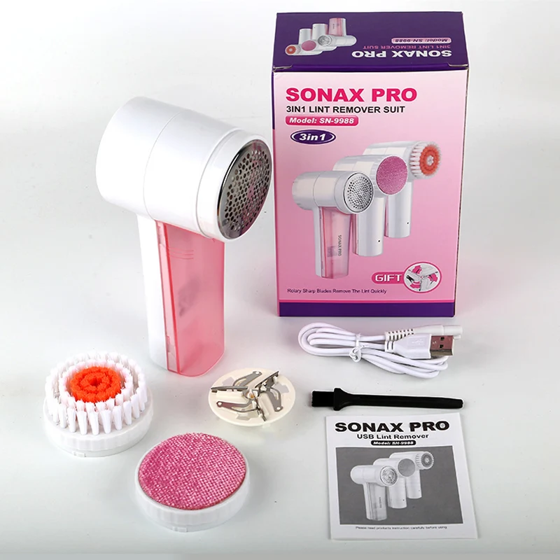 Электрическая одежда для удаления ворса Fuzz таблетки бритва 3 в 1 аккумуляторная