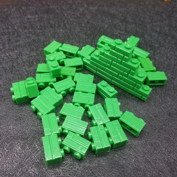 50 шт./компл. 1x2 бежевые настенные кирпичные городские игрушки MOC совместимые
