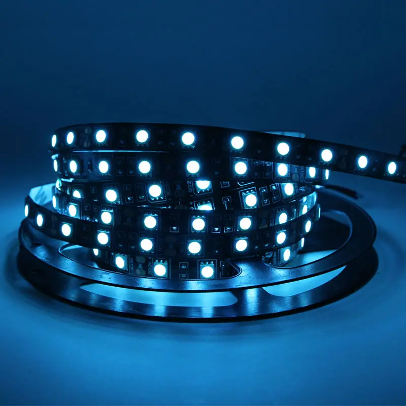 Светодиодная лента RGB 5050 SMD черный светодиодный светильник для кухонного шкафа не