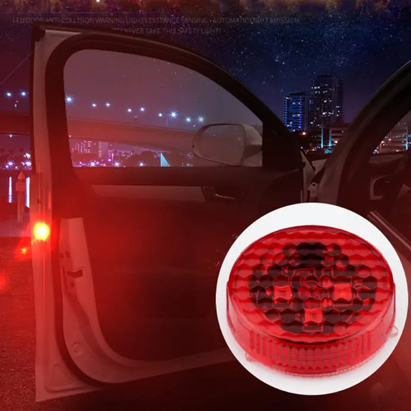 2 шт. универсальная беспроводная автомобильная дверь светодиодная открытая