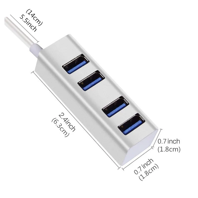 BinFul USB HUB 4 порта 3 0 концентратор сплиттер с микро порт питания для usb ноутбука