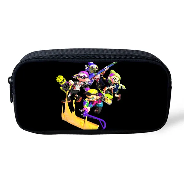 As picture THIKIN Splatoon 2 дети пенал для женщин мультфильм макияж сумки аниме косметички большой емкости школьные канцелярские принадлежности - Цвет: As picture