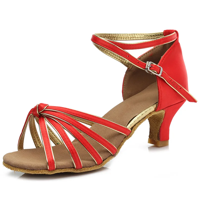 5CM Red Новинка; женские туфли для латинских танцев; женская обувь для танцев на шесте; туфли для бальных танцев на каблуке 7 см и 5 см; женская обувь для бальных танцев - Цвет: 5CM Red